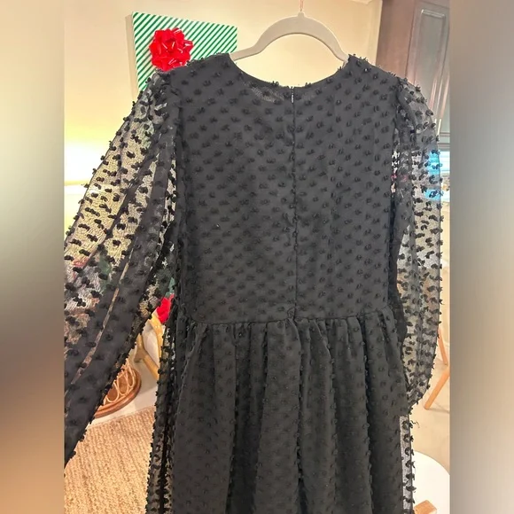 Black Swiss Dot Dress 🖤 - Picture 3 of 4